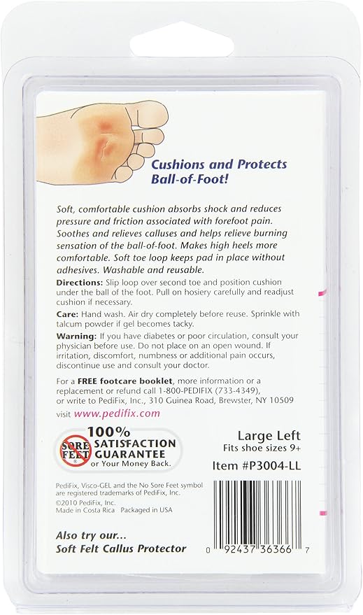 PediFix Visco-Gel Metatarsal Pad with Toe Loop 3006