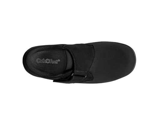 Women's Orthofeet Velcro strap Wichita 825 All Black