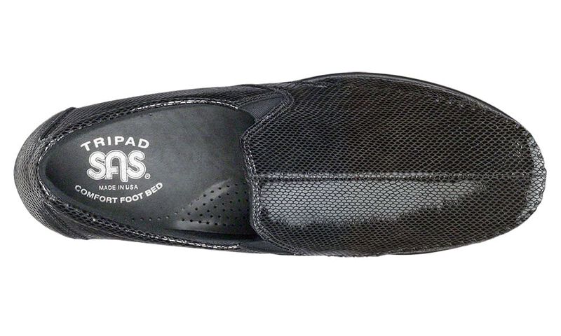 Women's SAS Dream Slip-On Loafer Black Snake