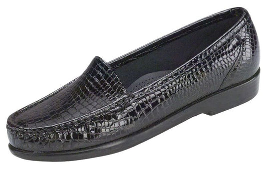 Women's SAS Simplify Slip On Loafer 1550 Black Croc