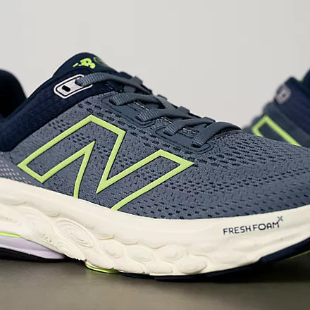 Women's New Balance W860V14 Arctic Grey with Sea Salt and Bleached Lime Glo