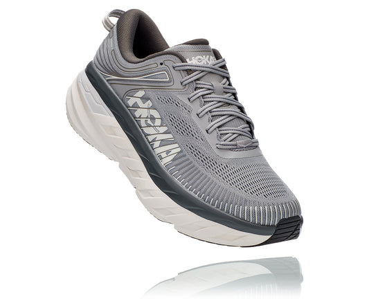 Men's Hoka Bondi 7 Grey 1110518-WDDS