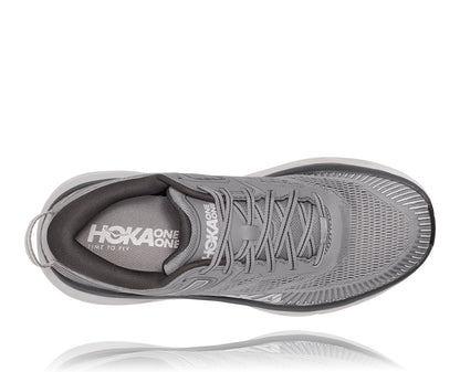 Men's Hoka Bondi 7 Grey 1110518-WDDS