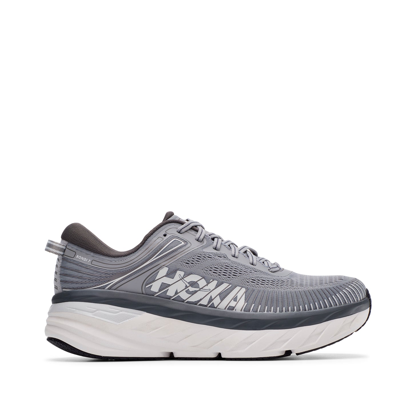 Men's Hoka Bondi 7 Grey 1110518-WDDS