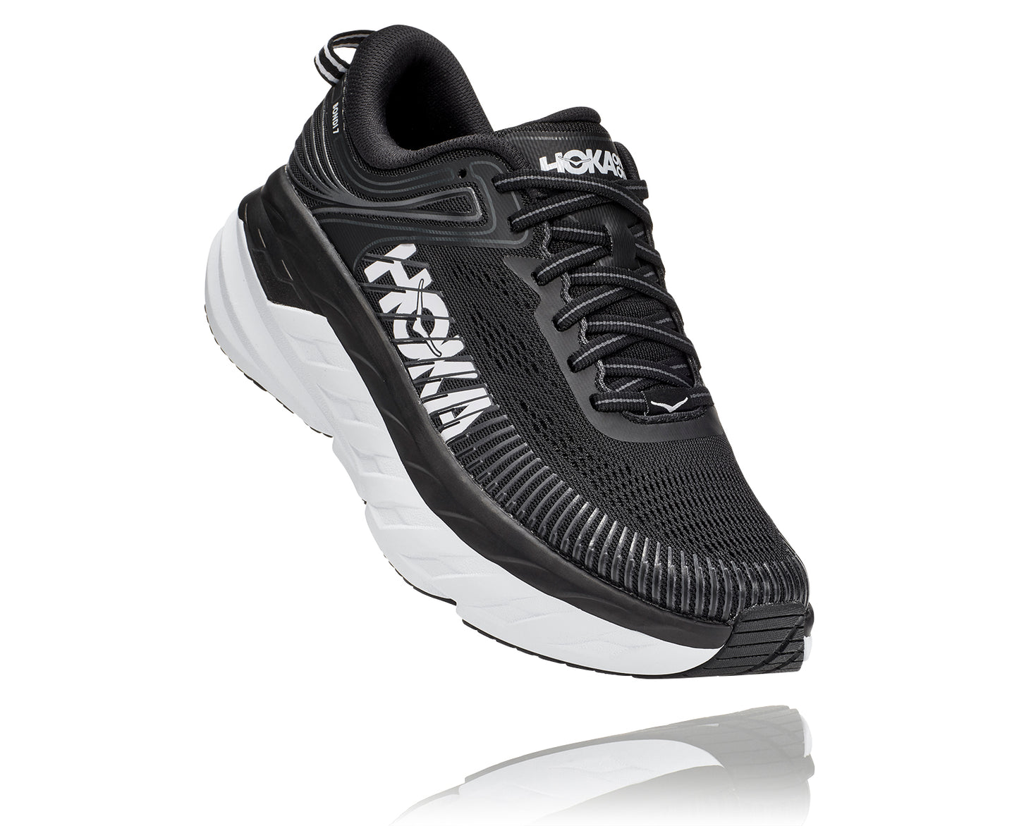 Women's Hoka Bondi 7 Black/White 1110519-BWHT