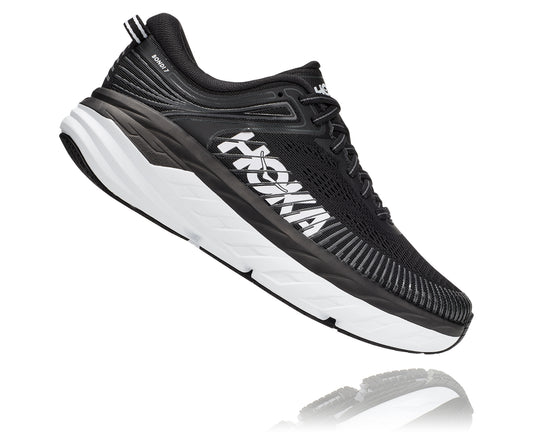 Women's Hoka Bondi 7 Black/White 1110519-BWHT