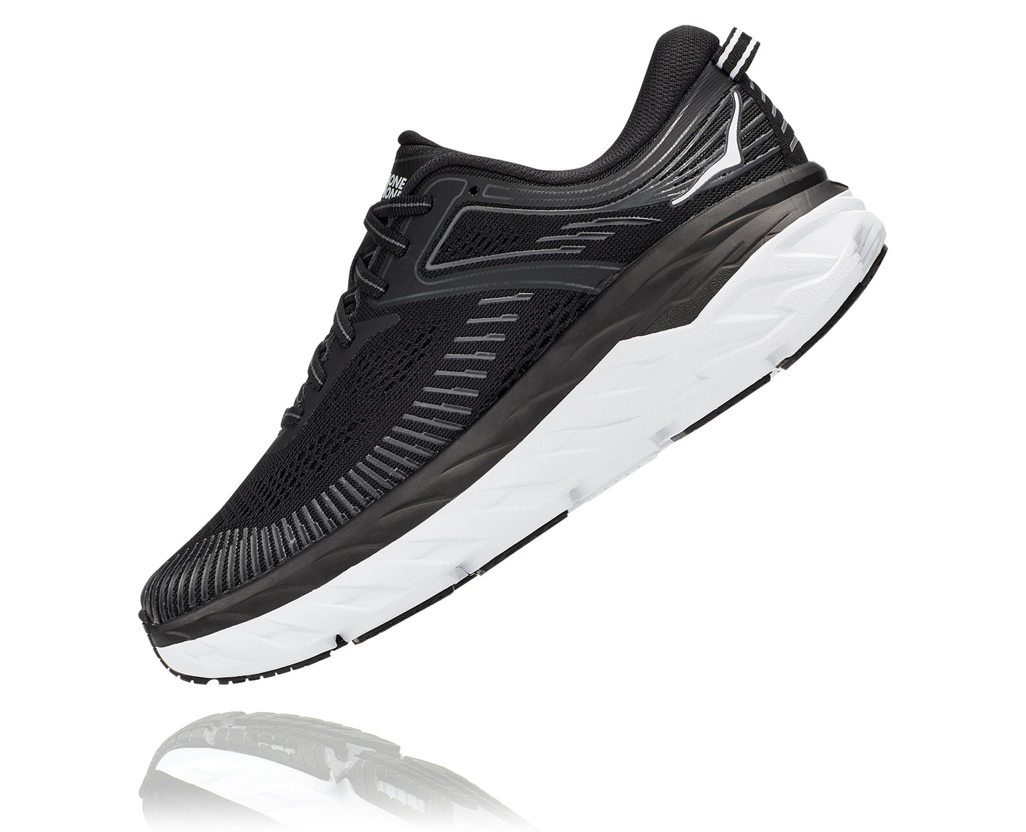 Women's Hoka Bondi 7 Black/White 1110519-BWHT