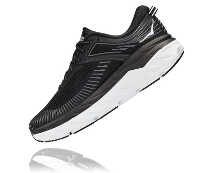 Women's Hoka Bondi 7 Black/White 1110519-BWHT