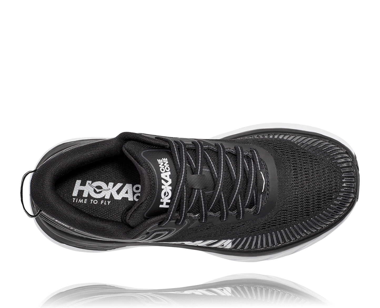 Women's Hoka Bondi 7 Black/White 1110519-BWHT