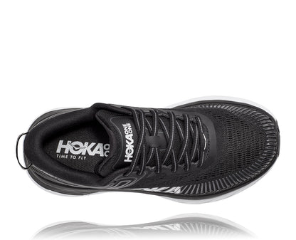 Women's Hoka Bondi 7 Black/White 1110519-BWHT