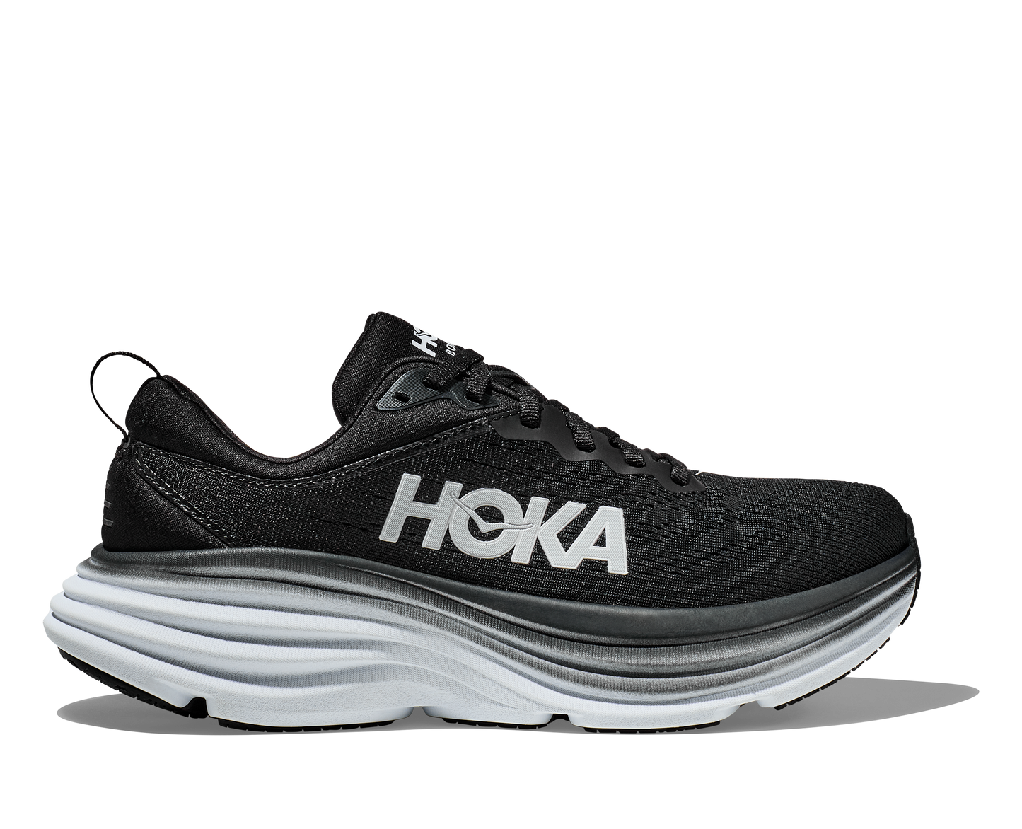 Women's Hoka Bondi 7 Black/White 1110519-BWHT