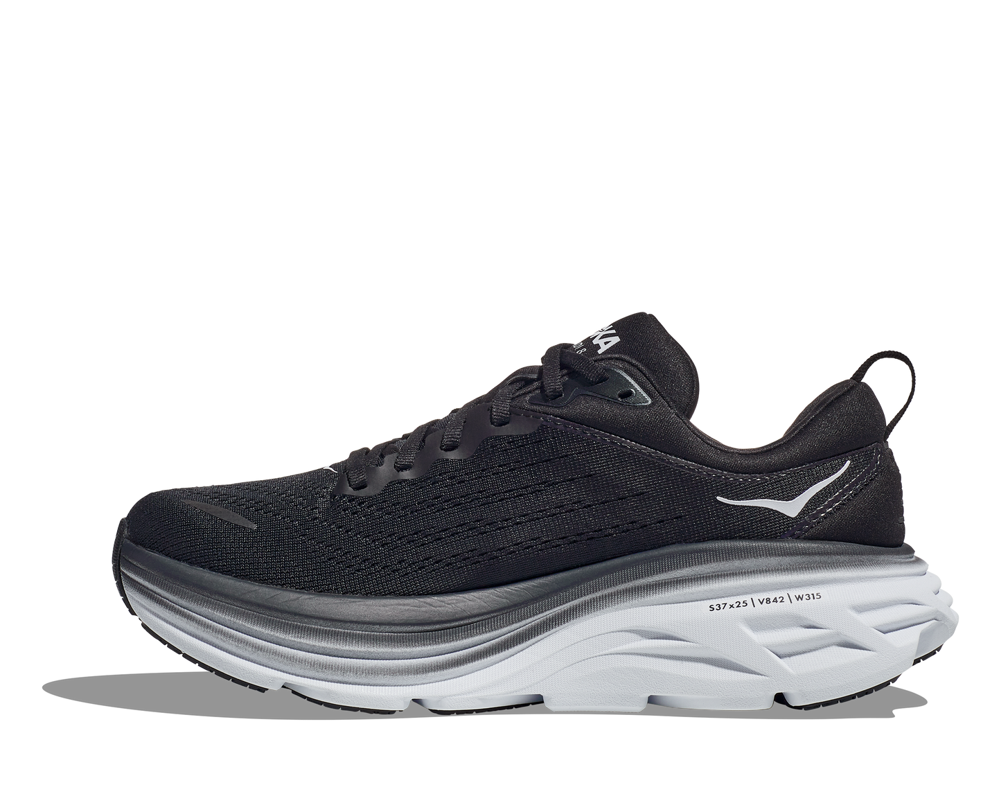 Women's Hoka Bondi 7 Black/White 1110519-BWHT