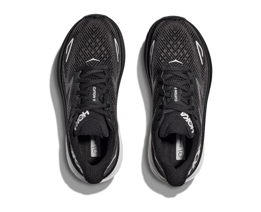 Men's Hoka Clifton 9 Black/White 1127895/BWHT