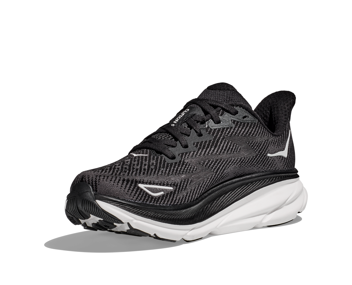 Men's Hoka Clifton 9 Black/White 1127895/BWHT