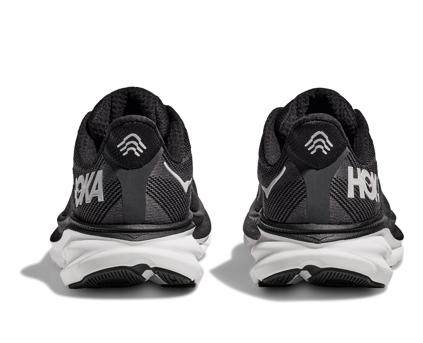 Men's Hoka Clifton 9 Black/White 1127895/BWHT