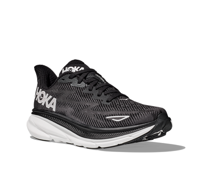 Men's Hoka Clifton 9 Black/White 1127895/BWHT