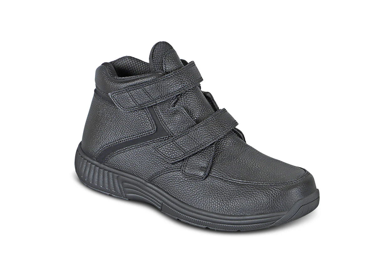 Men's Orthofeet Glacier George Velcro Strap Boots Black