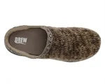 Men's Drew Relax Slipper 47105 Brown Sweater Fabric