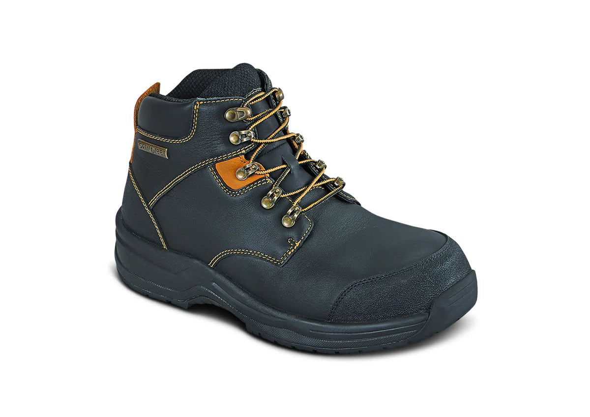 Men's Orthofeet Granite Work Boots Black