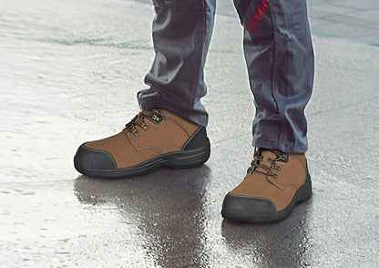 Men's Orthofeet Granite Work Boots Camel