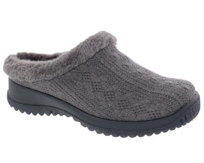 Women's Drew Comfy Slipper 17103 Grey Sweater