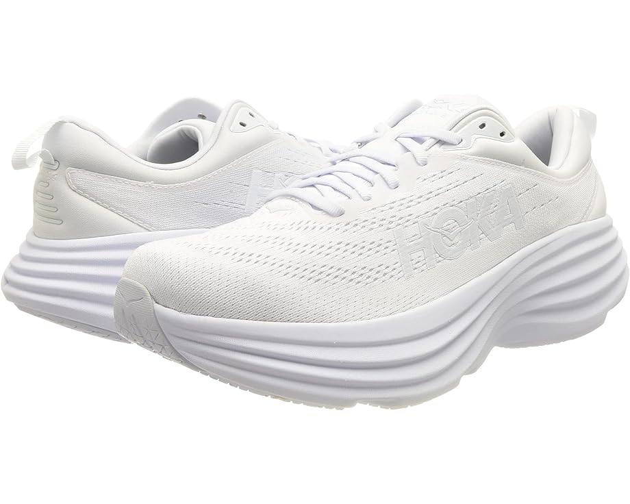 Women's Hoka Bondi 8 White/White