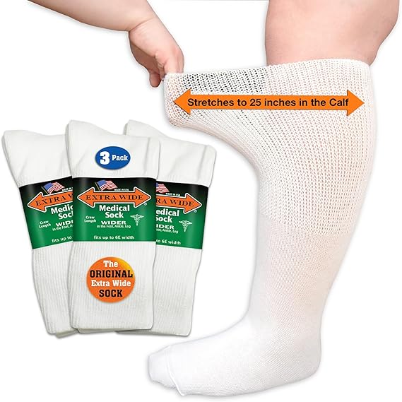Extra Wide Medical Socks