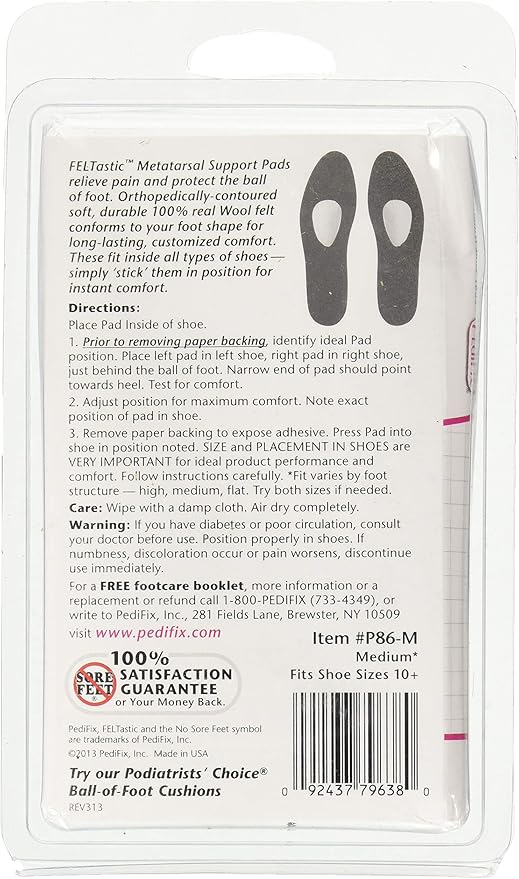PediFix FelTastic Metatarsal Pad 8184