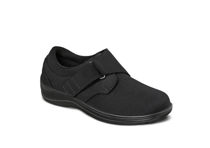 Women's Orthofeet Velcro strap Wichita 825 All Black