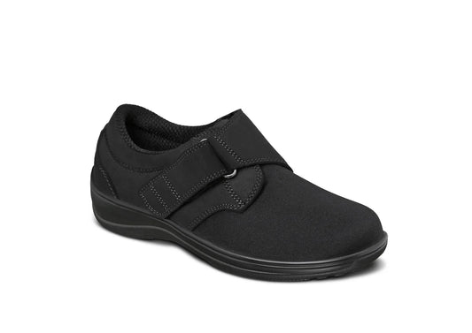 Women's Orthofeet Velcro strap Wichita 825 All Black