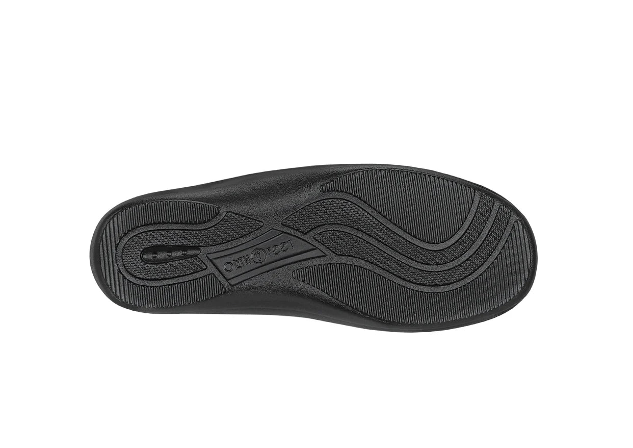 Women's Orthofeet Velcro strap Wichita 825 All Black