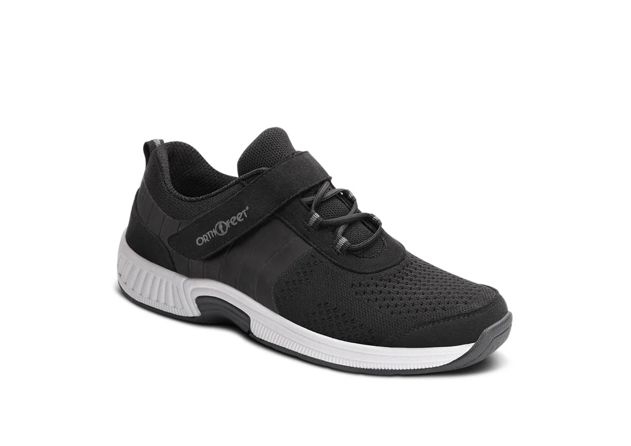 Women's Orthofeet  Joelle 831 Black/White Sole