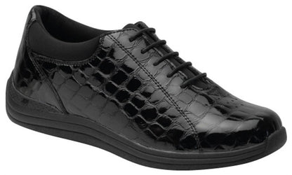 Women's Drew Tulip 10202-1P Black Croc