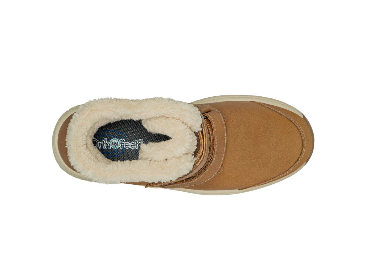 Women's Orthofeet Florence Waterproof Boot Camel