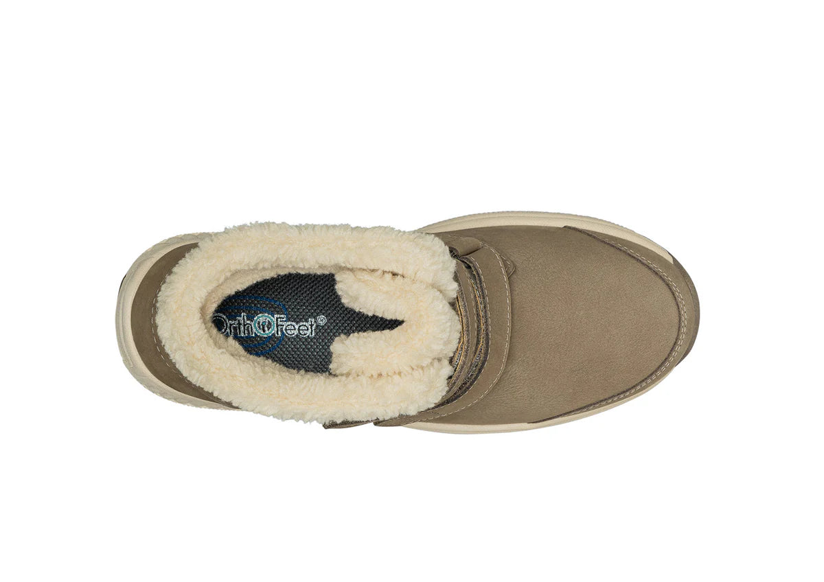 Women's Orthofeet Florence Waterproof Boot Taupe