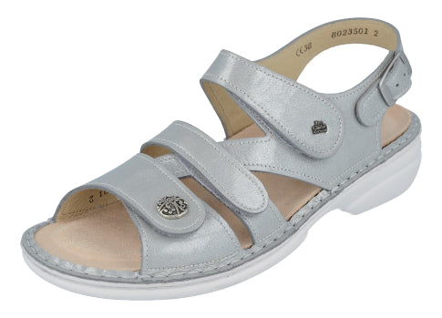 Finn Comfprt Gomera Sandal Grey Knautschlack