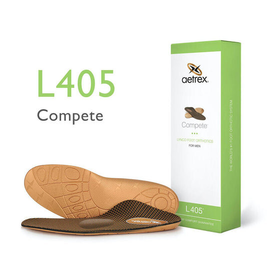 Men's Aetrex L405 Compete Orthotics W/ Metatarsal Support
