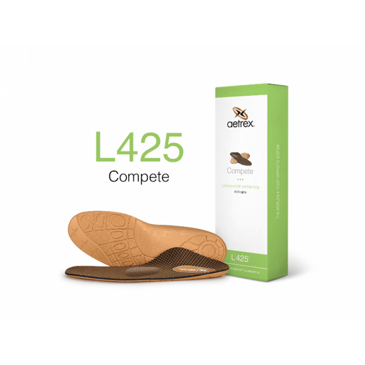 Men’s Aetrex L425 Compete Posted Orthotics W/ Metatarsal Support