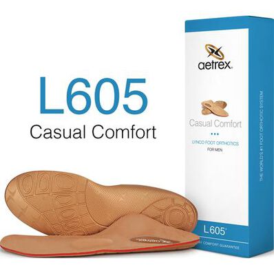 Men’s Aetrex L605 CASUAL COMFORT METARASAL SUPPORT ORTHOTIC