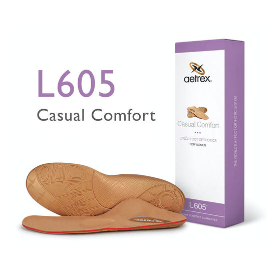 Women's Aetrex L605 Casual Comfort Orthotics W/ Metatarsal Support