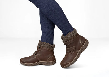 Women's Orthofeet Florence Waterproof Boot Brown