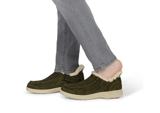 Men's Orthofeet Vito Slipper 20102 Brown