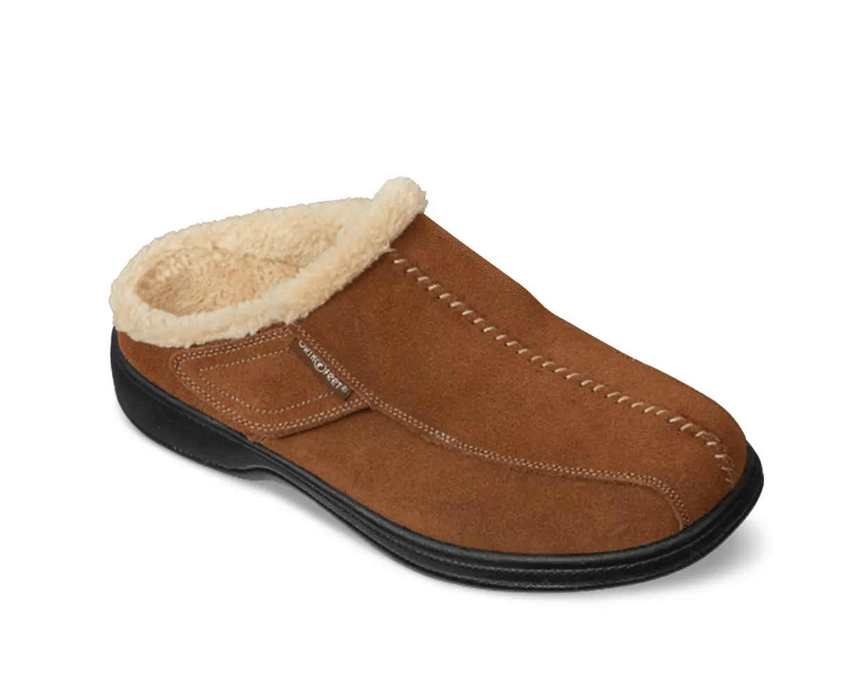 Men's Orthofeet Asheville Slipper S331 Brown