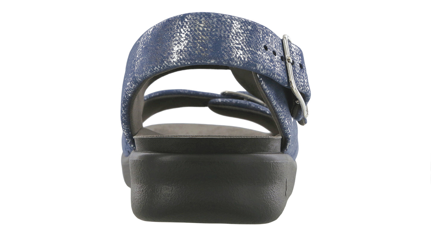 Women's SAS Relaxed Sandal Silver Blue 1760-746