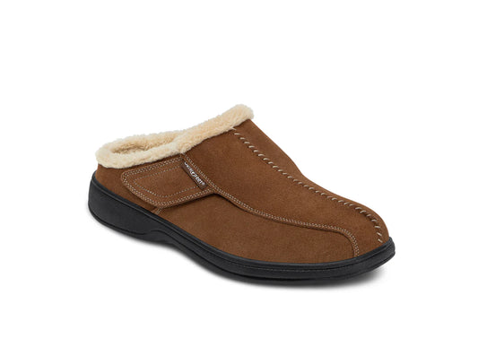 Men's Orthofeet Asheville Slipper S331 Brown