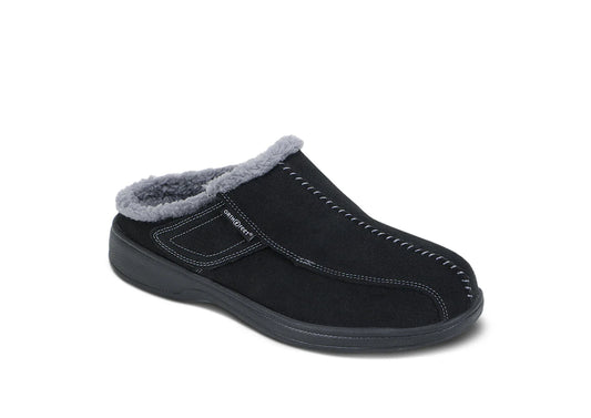 Men's Orthofeet Asheville Slipper S333 Black