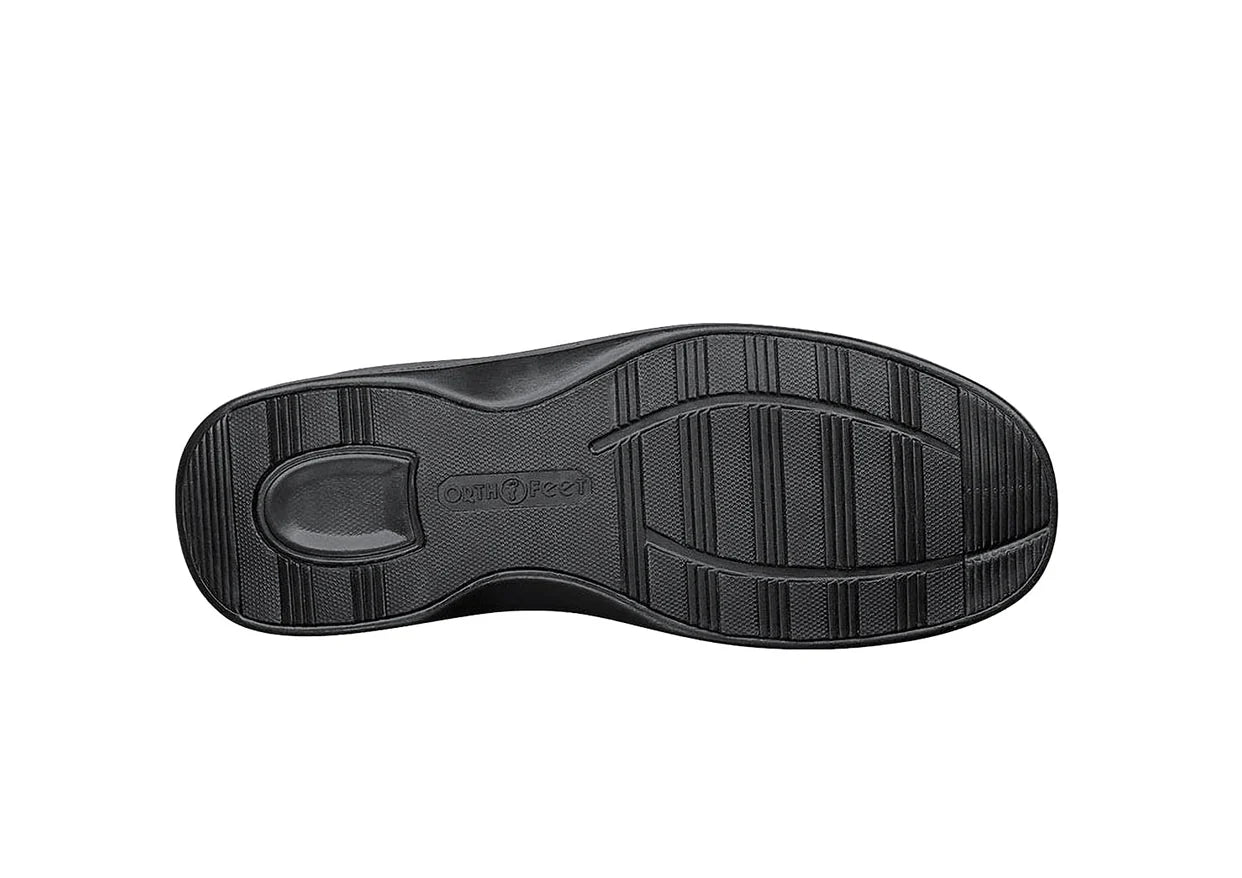 Men's Orthofeet Asheville Slipper S333 Black