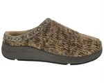 Men's Drew Relax Slipper 47105 Brown Sweater Fabric