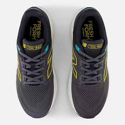 Men's New Balance M860V14 Magnet with Ginger Lemon and Cyber Jade