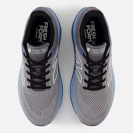 Men's New Balance M860V14 Slate Grey with Chrome Blue and Sea Salt